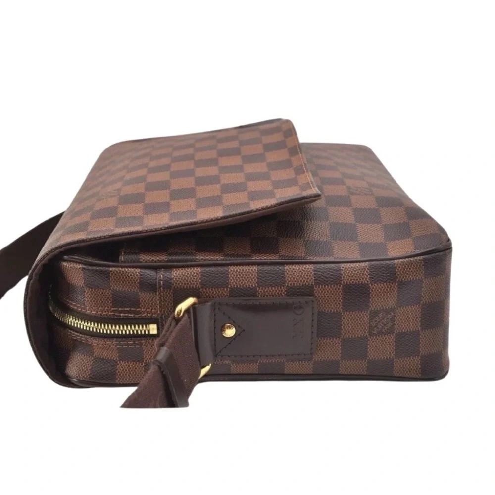 Louis Vuitton Damier Ebene Messenger Bag Crossbody Brown LV Canvas Shoulder Bag